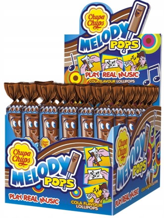 CHUPA CHUPS MELODY 15g kolové lízatká (Balenie:48ks 1ks od 0,33eur)