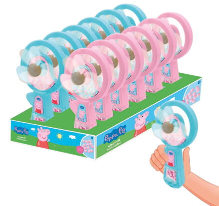 PEPA PIG VENTILÁTOR 12g hračka s cukríkmi (Balenie:12ks 1ks=1,95eur)