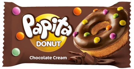 PAPITA DONUT 40g čokoládové pečivo