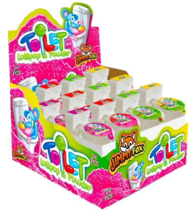 TOILET POP 15g lízanka s práškom (Balenie 24ks 1ks od 0,49eur)