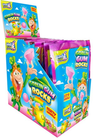 GOBLIN GUM ROCK 45g ovocné žuvačky (Balenie:15ks 1ks od 0,59eur)