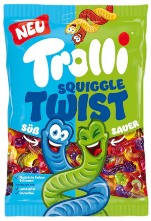 TROLLI SQUIGGLE TWIST 175g želé cukríky 