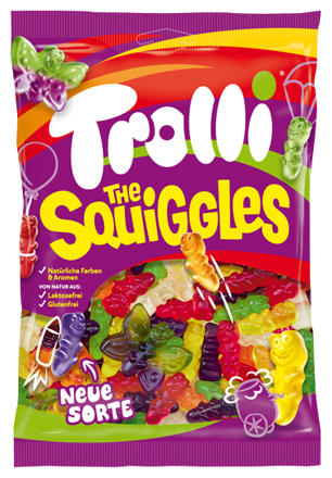 TROLLI THE SQUIGGLES 200g želé cukríky 