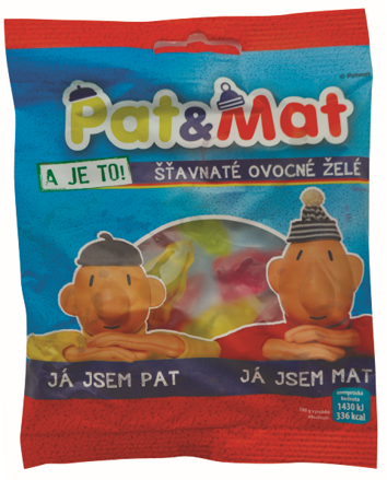 PAT A MAT 75g želé cukríky ovocné