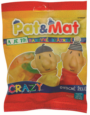 PAT A MAT 75g želé cukríky multicolour