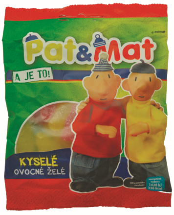 PAT A MAT 75g želé cukríky kyslé