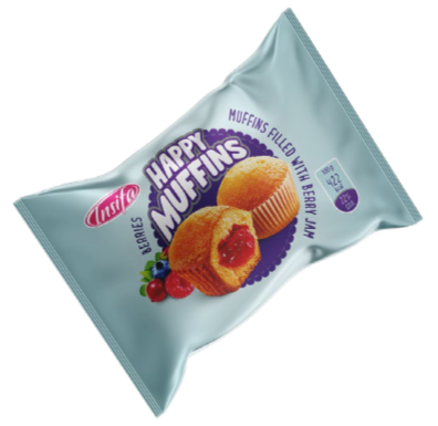 HAPPY MUFFINS 40g lesné ovocie pečivo