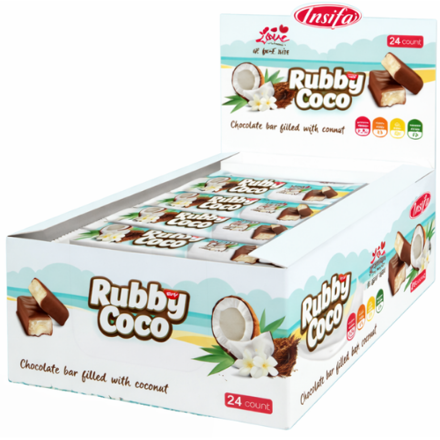 RUBBY COCO 21g kokosová tyčinka (Balenie:24ks 1ks=0,12eur)