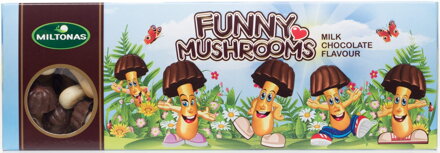 FUNNY MUSHROOMS 170g sušienky s mliečnou čokoládou