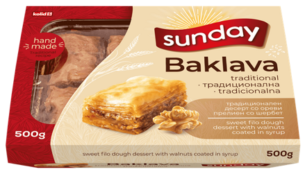 SUNDAY BAKLAVA 500g tradičná pochúťka