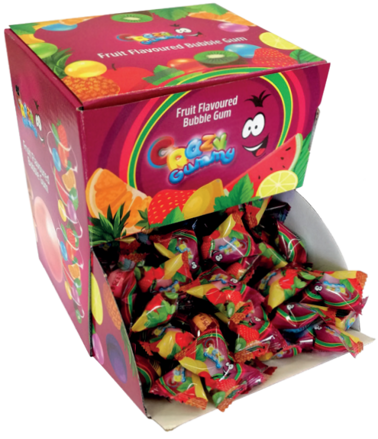 CRAZY GUMMY FRUIT 2.5g ovocné žuvačky (Balenie:274ks 1ks od 0,03eur)