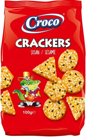 CROCO CRACKERS 100g sézamové krekry