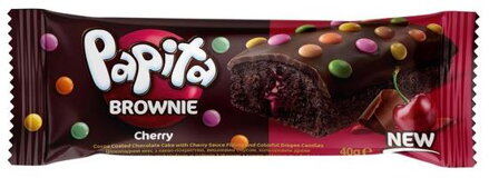 PAPITA BROWNIE 40g višňová s lentilkami