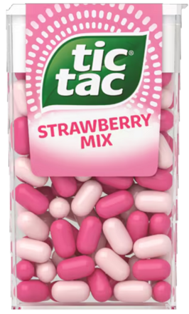 TIC TAC STRAWBERRY MIX 18g jahodové cukríky 