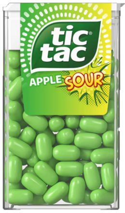 TIC TAC APPLE SOUR 18g jablkové cukríky 