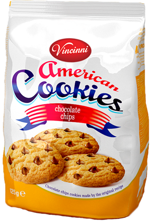 AMERICAN COOKIES 125g čokoládové sušienky AMERICAN COOKIES 125g čokoládové sušienky