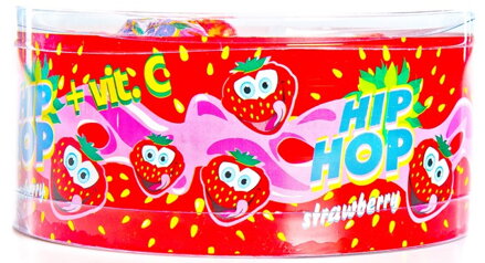 HIP HOP JAHODA 8g ovocné lízatko (Balenie:50ks 1ks od 0.09eur)
