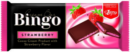 BINGO 90g jahodová čokoláda