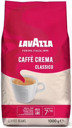 LAVAZZA CAFFE CREMA CLASSICO 1kg zrnková káva