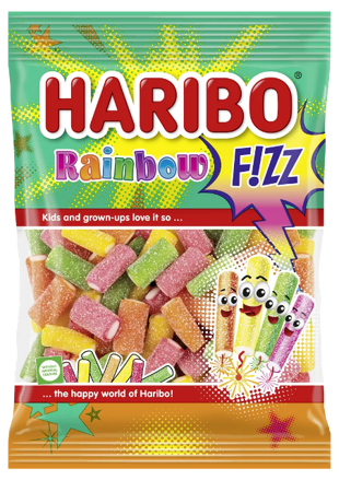 HARIBO RAINBOW FIZZ 160g želé cukríky