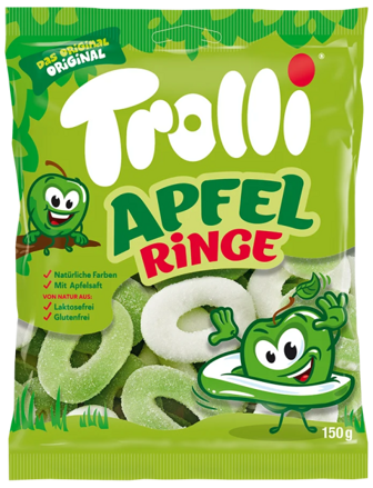TROLLI APFEL RINGE 150g želé cukríky 