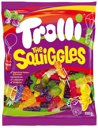 TROLLI SQUIGGLES 150g želé cukríky 