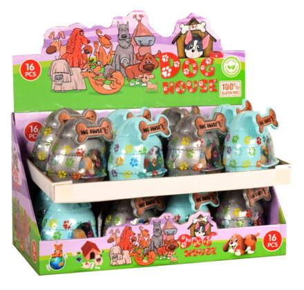 DOG HOUSE 10g hračka+cukríky (Balenie:16ks 1ks=1eur)