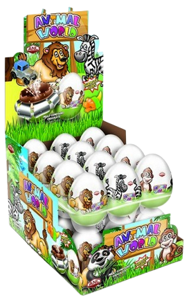 ANIMAL WORD 20g vajíčko s prekvapením (Balenie:24ks 1ks od 0,29eur) 