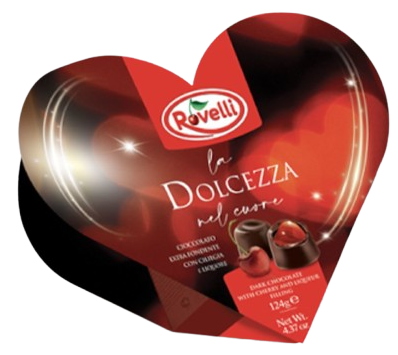 ROVELLI SRDCE 124g višňový dezert