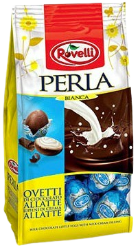 ROVELLI PERLA 130g vajíčka v mliečnej čokoláde