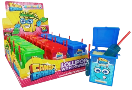 CANDY GANGS BIN JIM 40g lízatko s práškom (Balenie:12ks 1ks od 0,90eur)