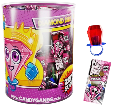 CANDY GANGS DIAMOND DIDI 10g ovocné lízatko (Balenie:30ks 1ks od 0,39eur)