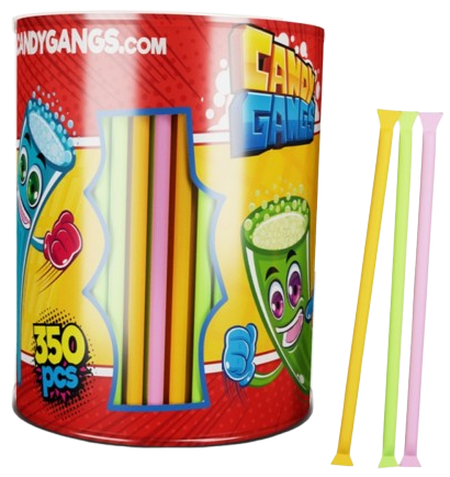 CANDY GANGS FANTASTIC STRAWS 3g cukrovinka (Balenie:350ks 1ks od 0,02eur)