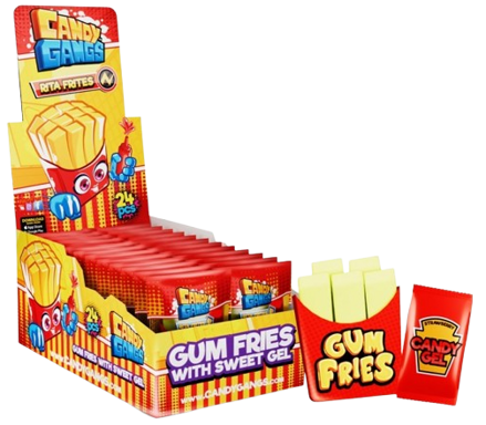 CANDY GANGS RITA FRITES 24g žuvačky (Balenie:24ks 1ks od 0,25eur)