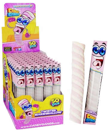 CANDY GANGS TWISTED MALLOW 12g cukrovinka (Balenie:50ks 1ks od 0,17eur)