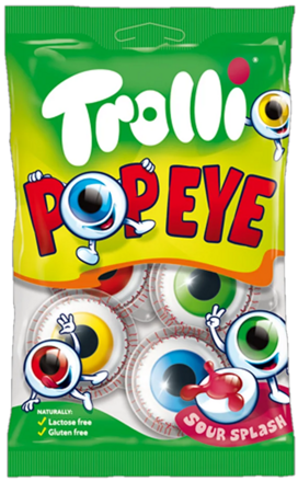 TROLLI POP EYE 75g želé oko s náplňou