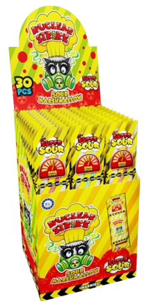 NUCLEAR STRIKE SOUR MARSHMALLOW 10g marshmallow (Balenie:30ks 1ks od 0,15eur)