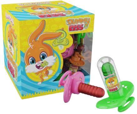BUNNY KISS 4,5g lízatko s hračkou (Balenie:20ks 1ks od 0,25eur)