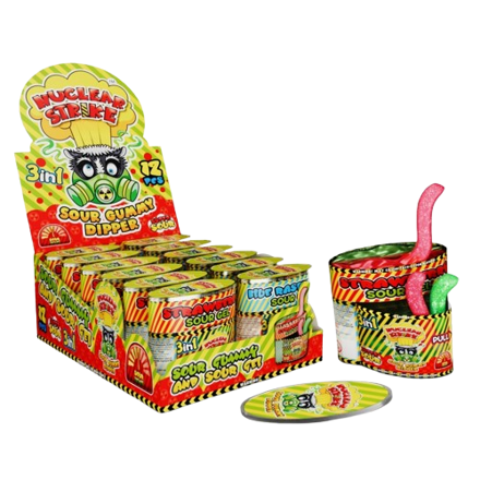 NUCLEAR STRIKE GUMMY DIPPER 60g želé s gelom (Balenie:12ks 1ks od 1,15eur)