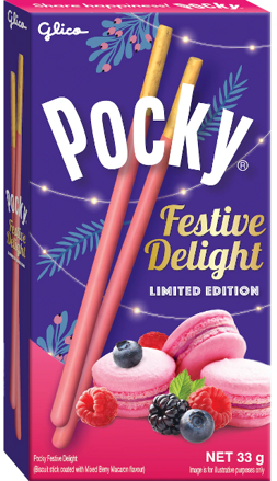 POCKY FESTIVE DELIGHT 33g makronkové paličky