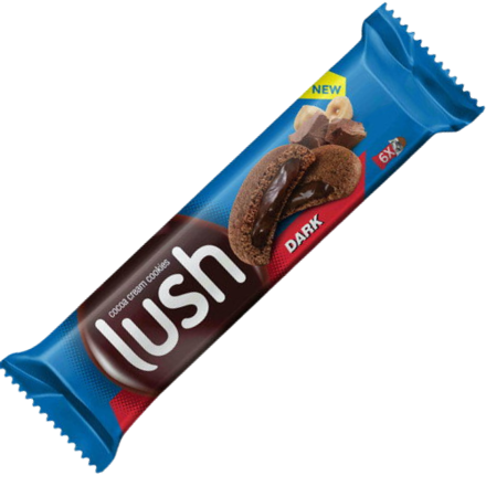 LUSH DARK 51g lieskovo-orieškové sušienky 