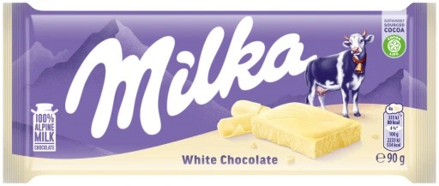 MILKA WHITE 90g biela čokoláda
