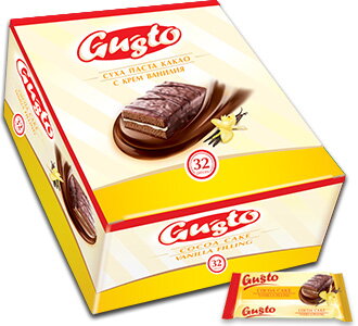 GUSTO DOLCE 23g kakaové koláčiky (Balenie:32ks 1ks od 0,21eur)