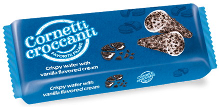 CORNETTI COOKIES & CREAM 100g cookies kornútky
