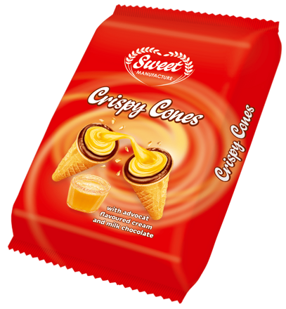 CRISPY CONES AVOCADO 130g avokádové kornútky