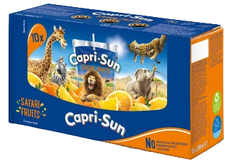 CAPRI SUN SAFARI FRUITS 200ml ovocný nápoj (Balenie 10ks 1ks od 0,42eur)