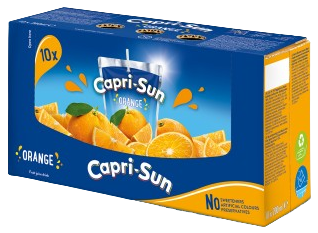 CAPRI SUN ORANGE 200ml pomarančový nápoj (Balenie 10ks 1ks od 0,42eur)