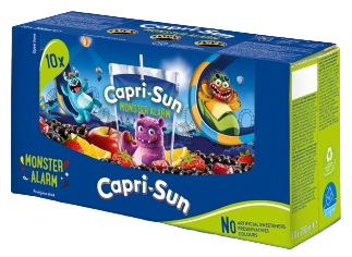 CAPRI SUN MONSTER 200ml ovocný nápoj (Balenie 10ks 1ks od 0,42eur)