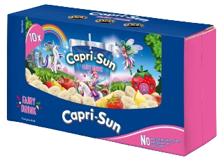 CAPRI SUN FAIRY DRINK 200ml ovocný nápoj (Balenie 10ks 1ks od 0,42eur)
