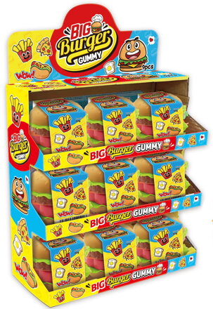 BIG BURGER GUMMY 40g želé+hračka (Balenie:9ks 1ks od 1,55eur)